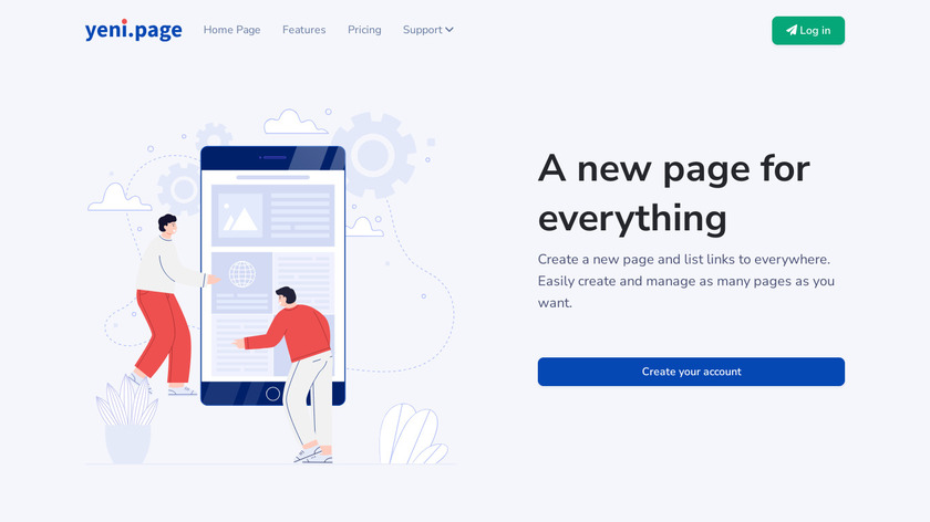 Yeni.Page Landing Page