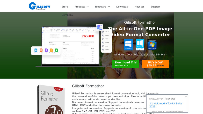 Gilisoft Formathor Landing Page