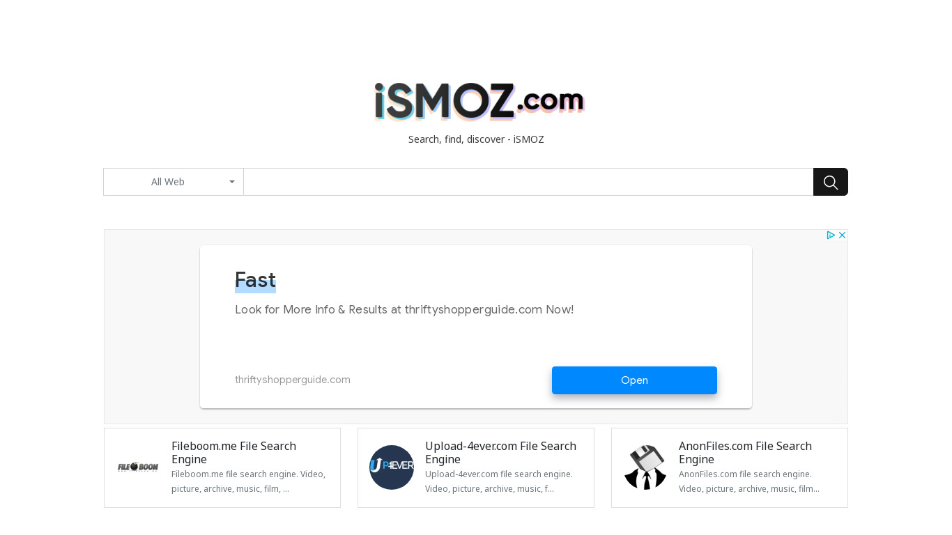ISMOZ Landing page