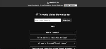 ThreadsVD Downloader image