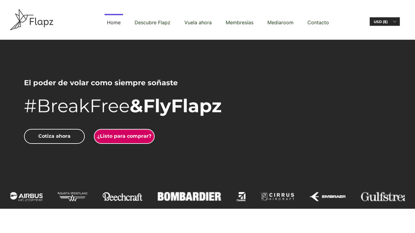 Flapz Landing Page