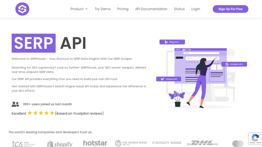 SERPHouse Landing Page