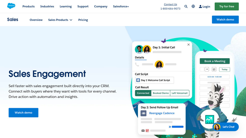 Salesforce Sales Engagement Landing Page