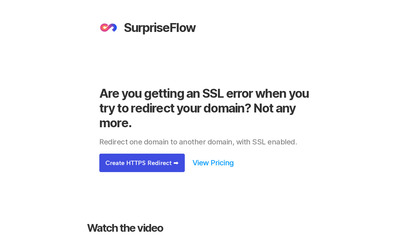 SurpriseFlow | HTTPS Domain Redirects image