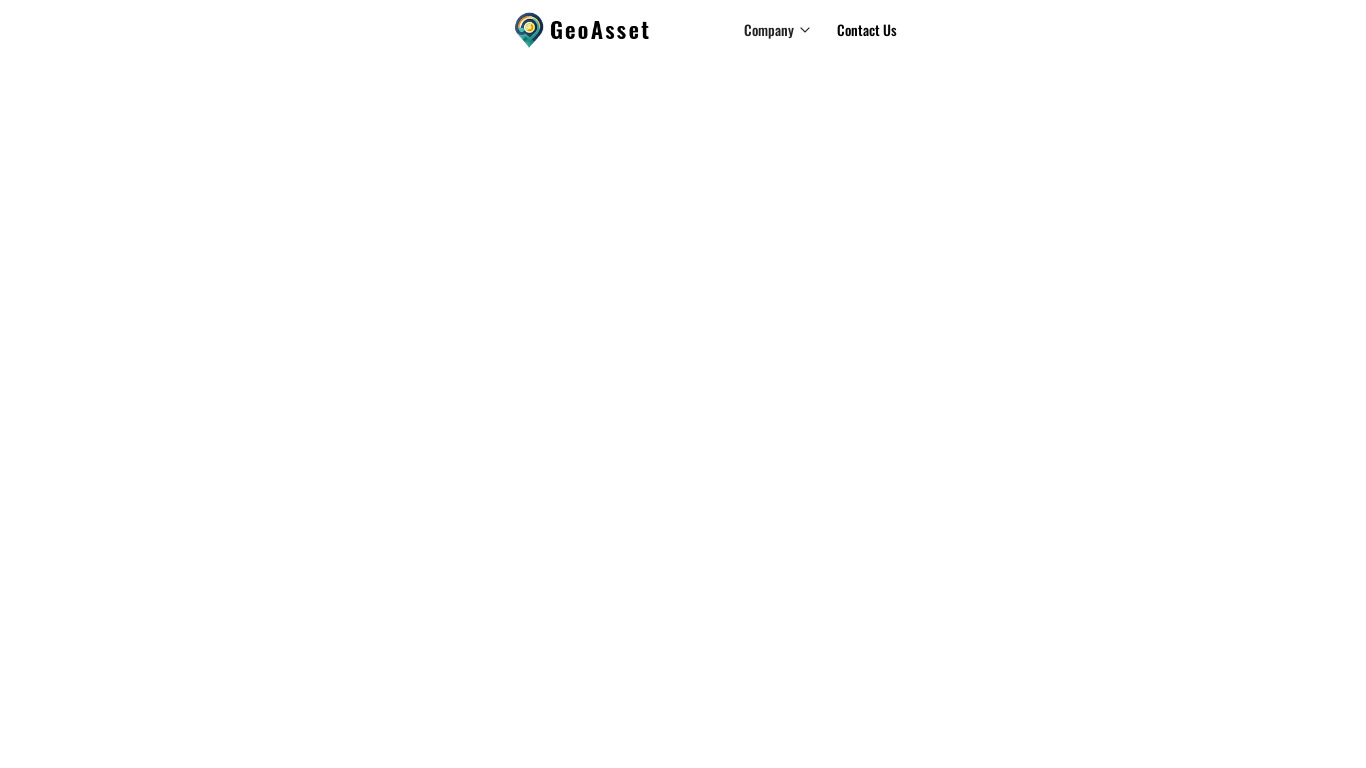 GeoAsset Landing page