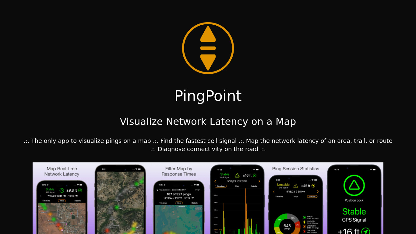 PingPoint Landing page