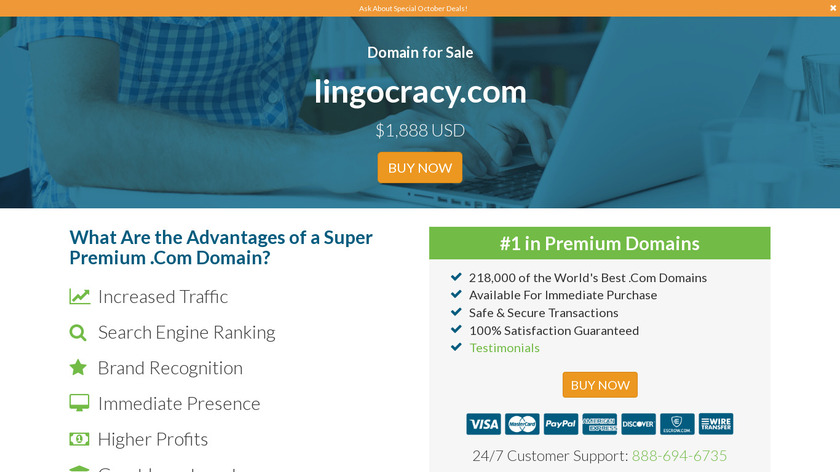 Lingocracy Landing Page