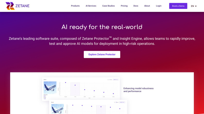 Zetane Systems Landing Page