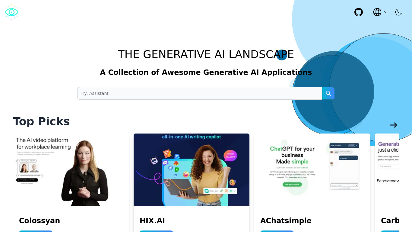 AI Collection Landing page