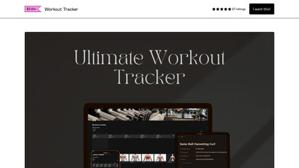 Workout Tracker & Meal Planner image