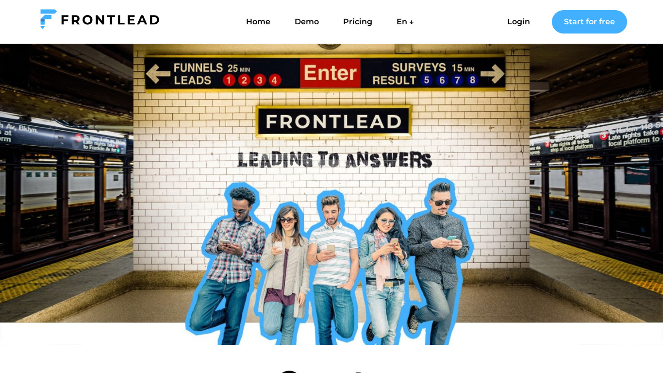 FRONTLEAD Landing page