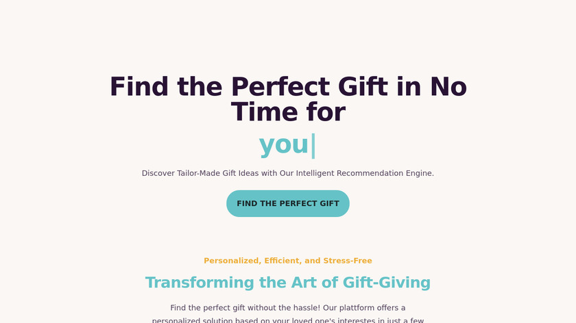GiftIdeasAI Landing Page