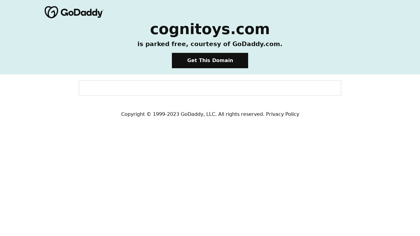 CogniToys Landing page