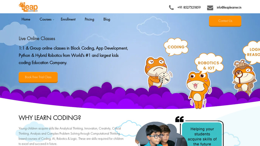 LeapLearner Landing Page
