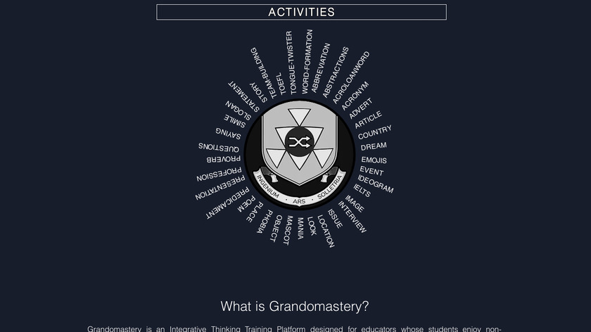 Grandomastery Landing Page