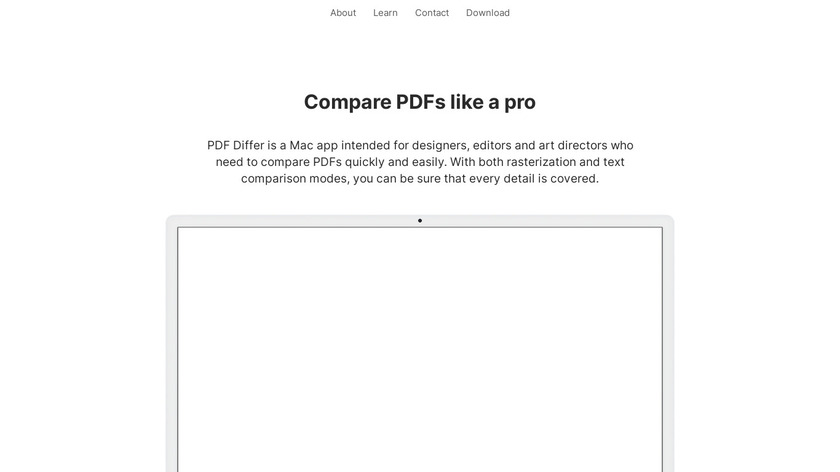 PDF Differ Landing Page