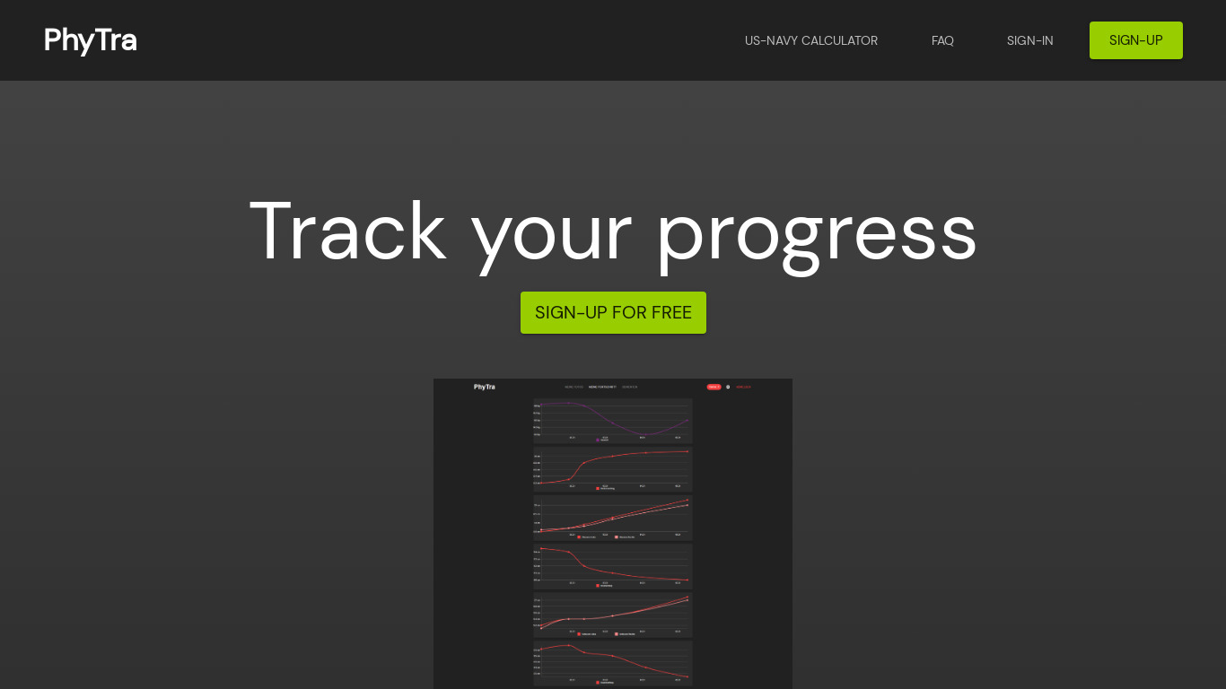 PhyTra Landing page