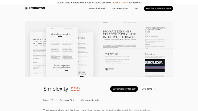 Simplexity Blog Landing Page