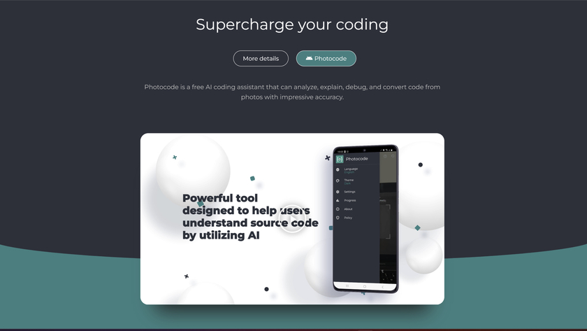 Photocode Landing Page