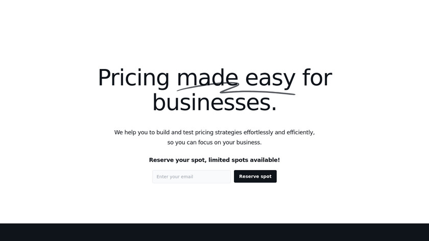 EasyPricing Landing Page