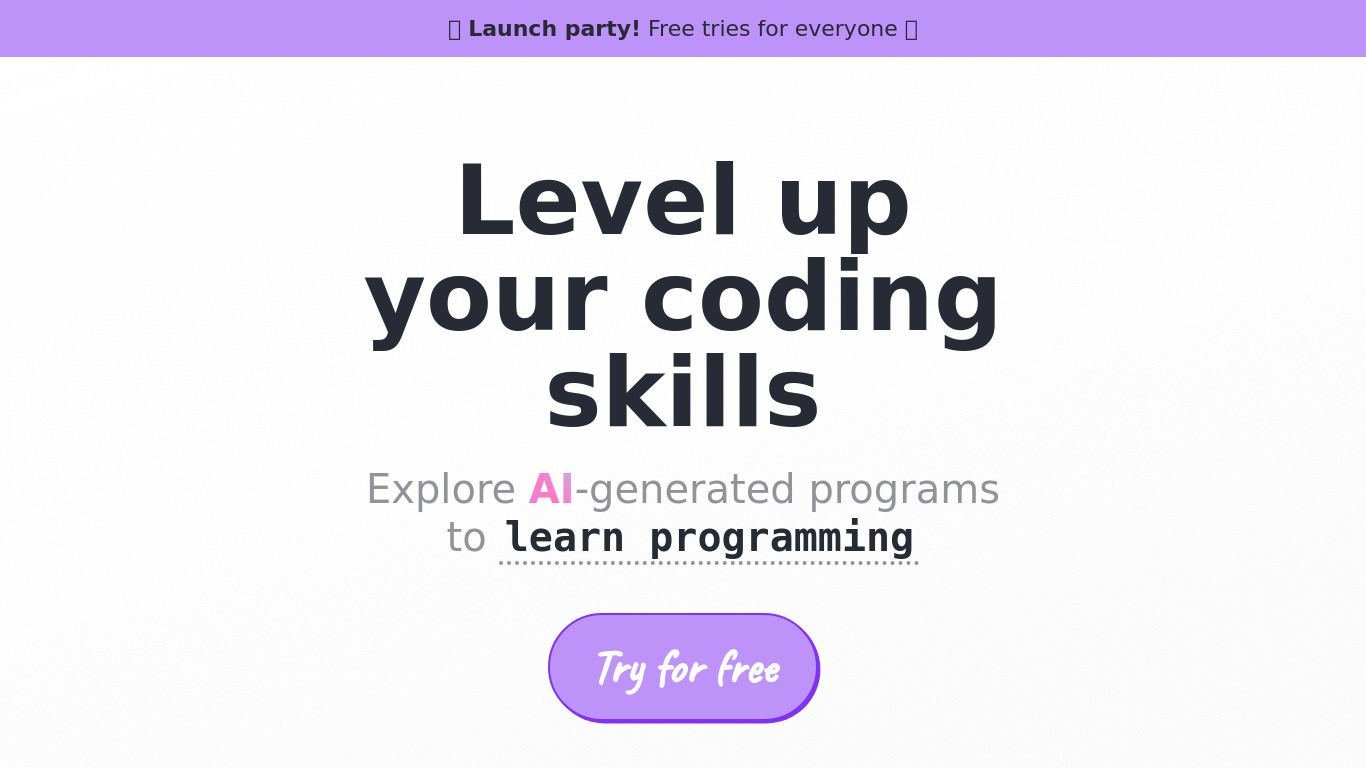 Hackerman.AI Landing page