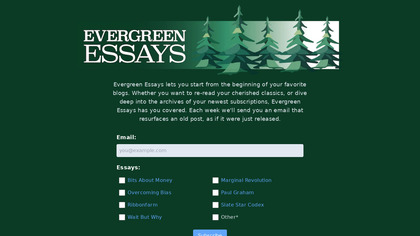 Evergreen Essays image