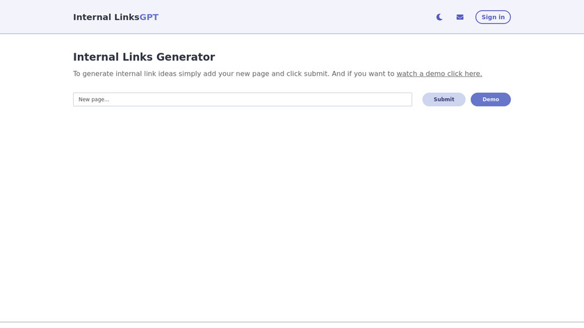 Internal LinksGPT Landing Page