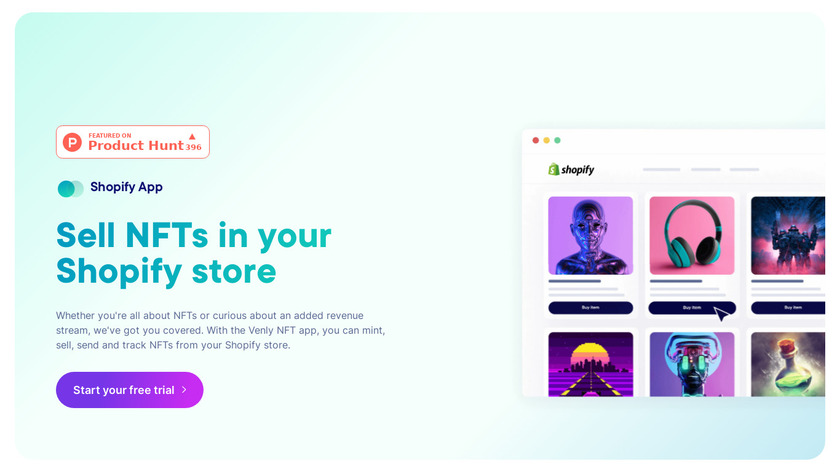 Shopify NFT App Landing Page