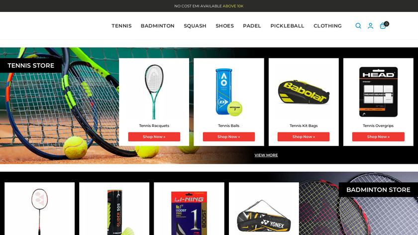 Racquets 4u Landing Page