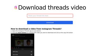 Instagram threads video downloader image