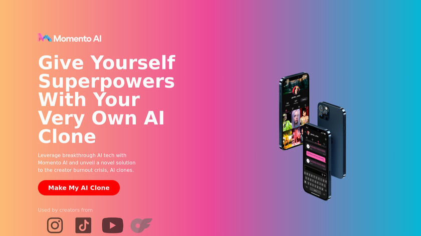 Momento AI Landing Page