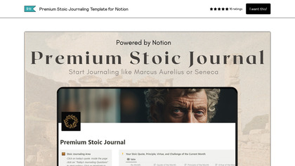 Premium Stoic Journaling Template image