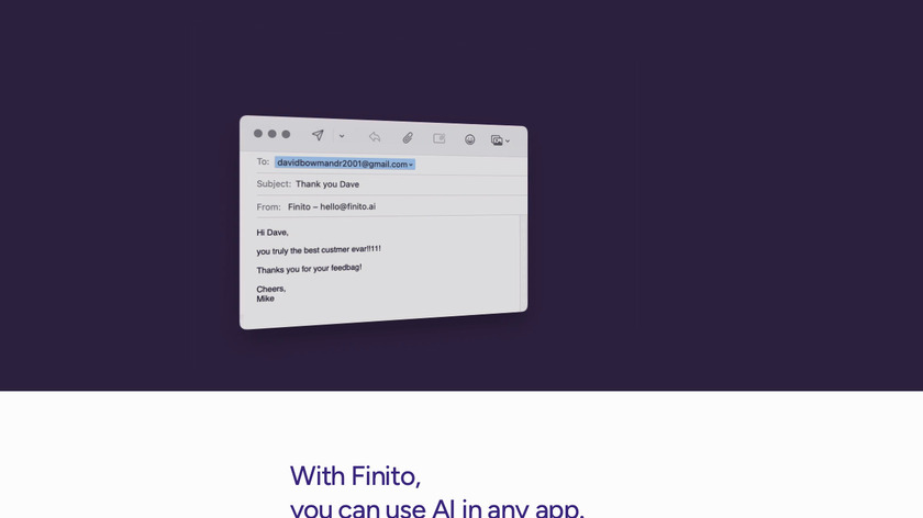 Finito AI Landing Page