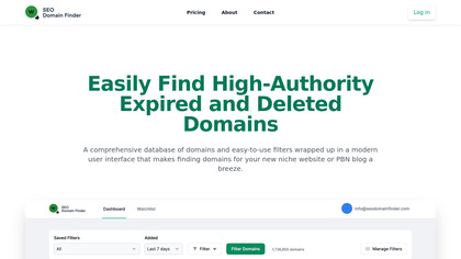 SEO Domain Finder screenshot