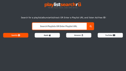 PlaylistSearchr.com: Search + Listen image