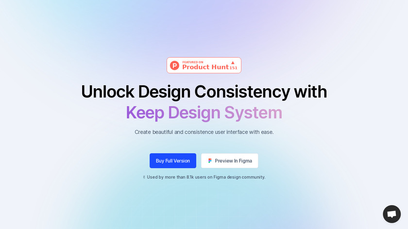 Keep Design System Landing Page