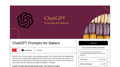 ChatGPT Prompts for Bakers image