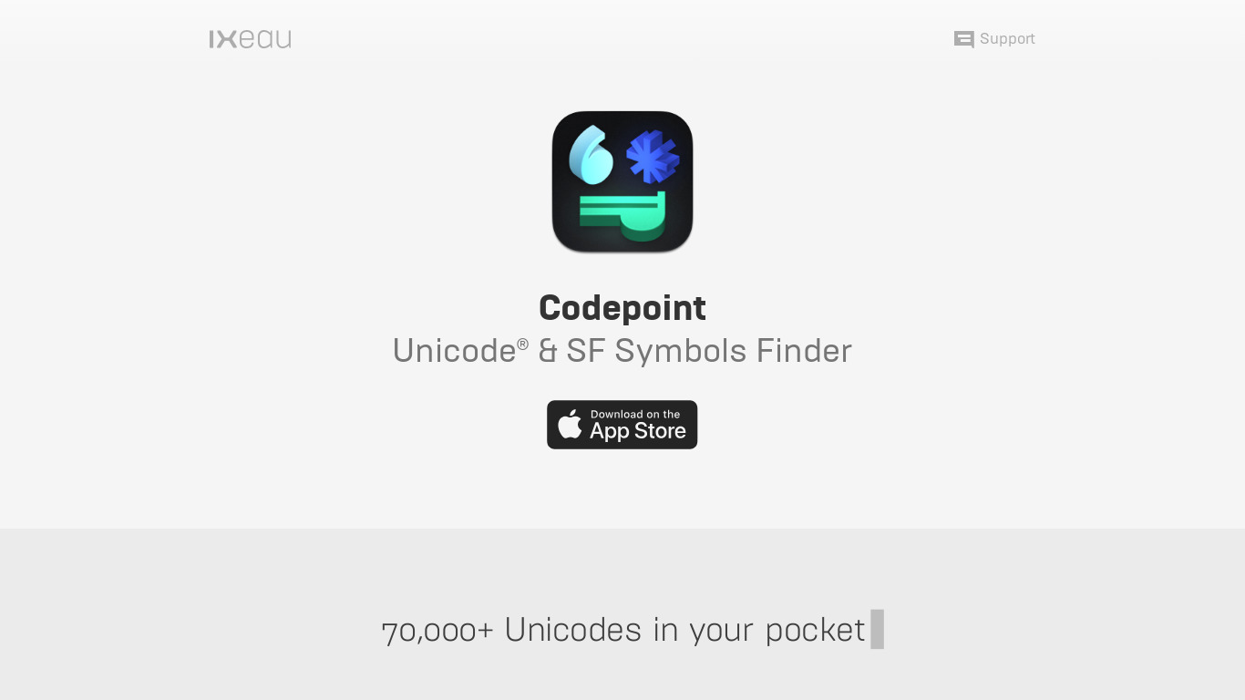 Codepoint Landing page