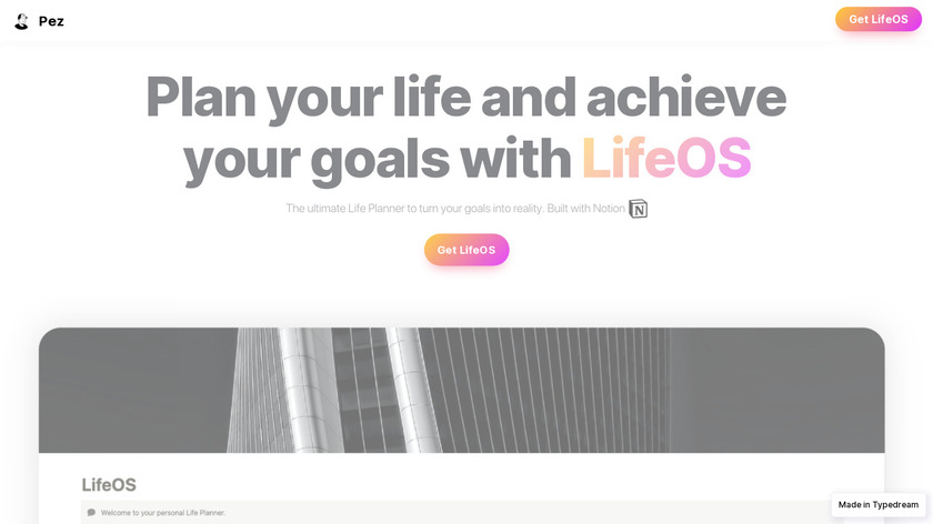 LifeOS | Notion System Landing Page