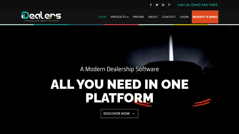 iDealers Landing Page