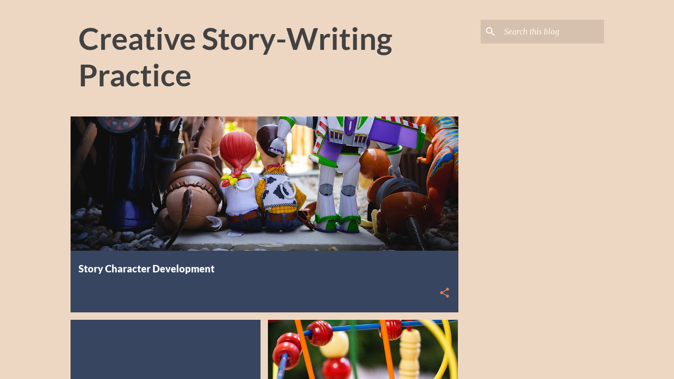 Story Writing Toolkit Landing page