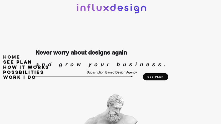 InfluxDesign Landing Page