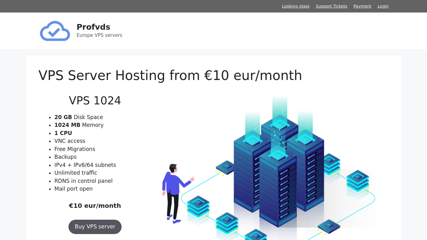 Profvds Landing page