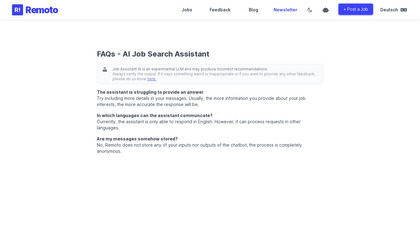 AI Job Search Assistant image