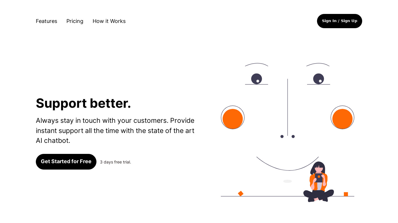 Botello Landing page