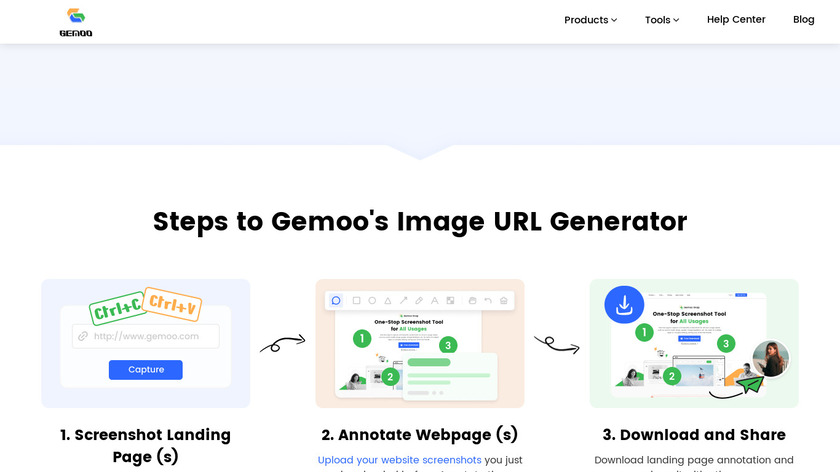 Gemoo Landing Page Capture & Annotation Landing Page