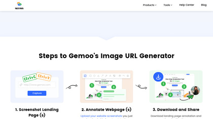 Gemoo Landing Page Capture & Annotation image