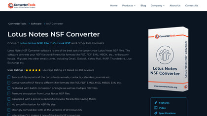 Lotus Notes NSF Converter image