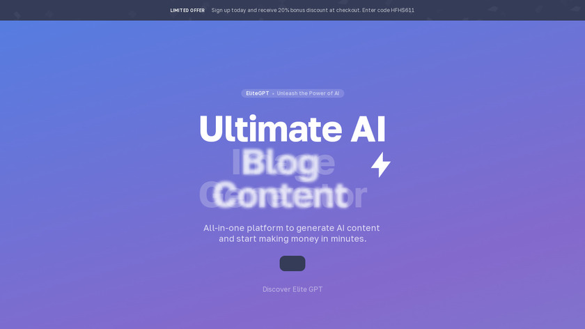 EliteGPt Landing Page