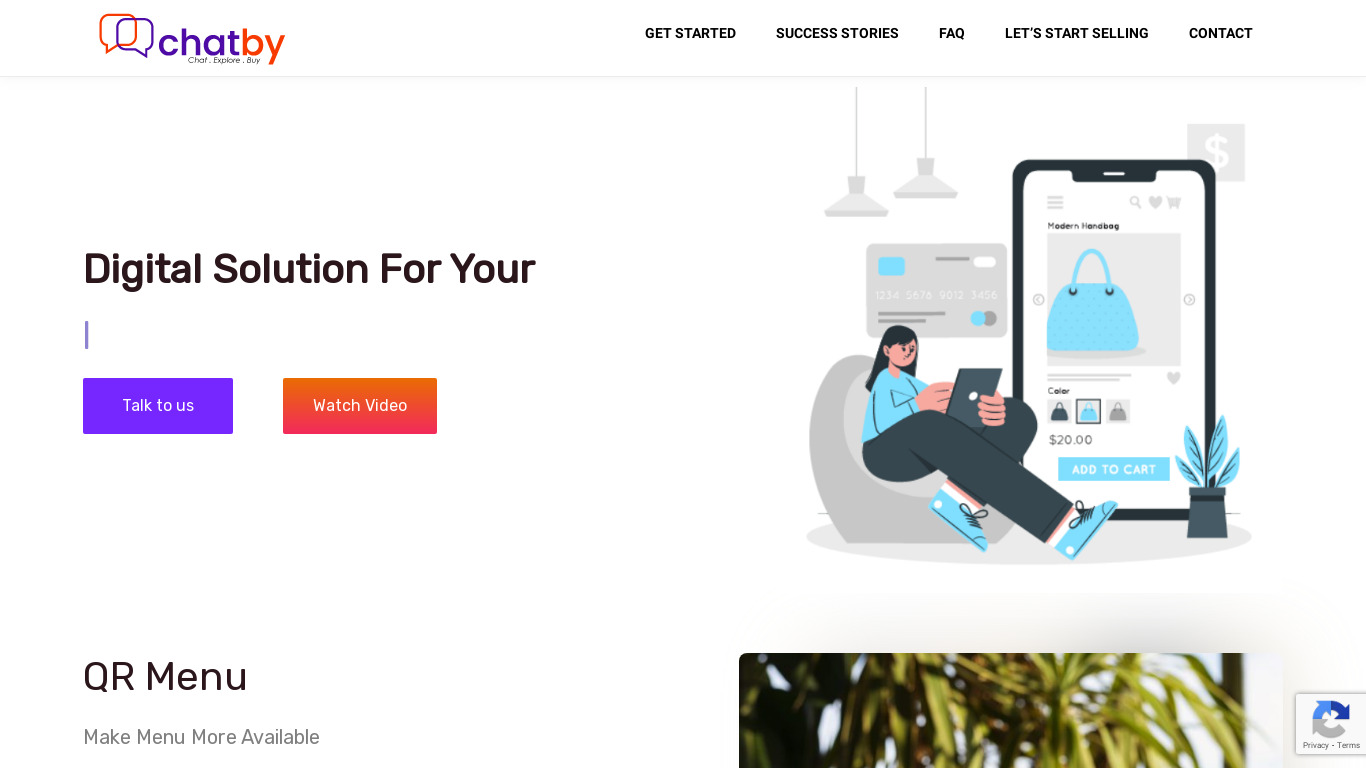 Chatby Landing page